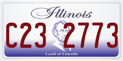IL license plate C232773