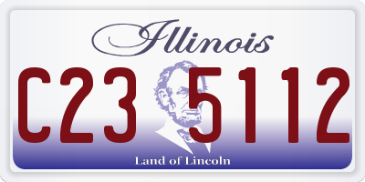 IL license plate C235112