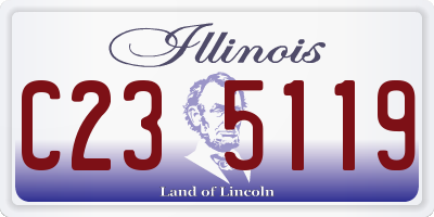 IL license plate C235119