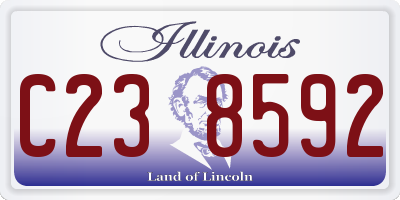 IL license plate C238592