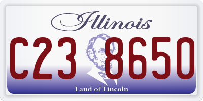 IL license plate C238650