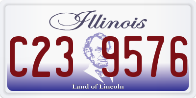IL license plate C239576