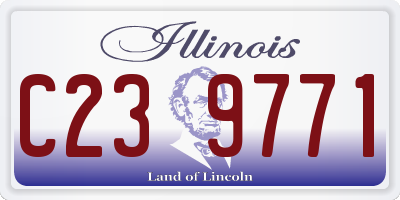 IL license plate C239771