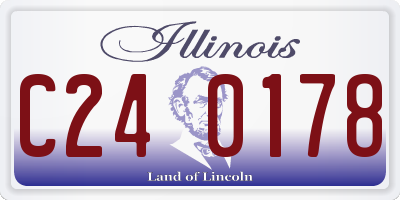 IL license plate C240178
