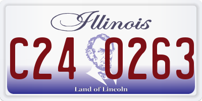 IL license plate C240263