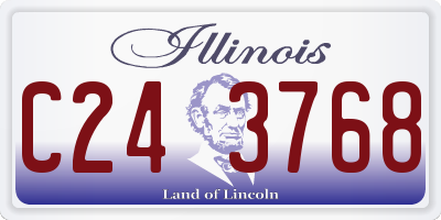 IL license plate C243768