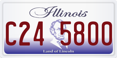 IL license plate C245800