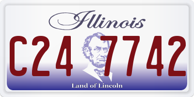 IL license plate C247742