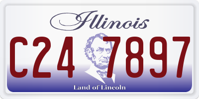 IL license plate C247897