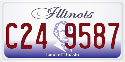 IL license plate C249587