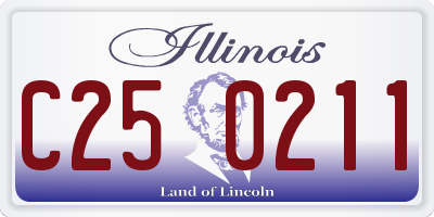 IL license plate C250211