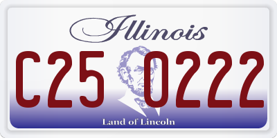 IL license plate C250222