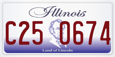 IL license plate C250674