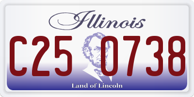 IL license plate C250738