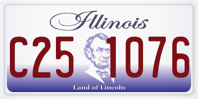 IL license plate C251076