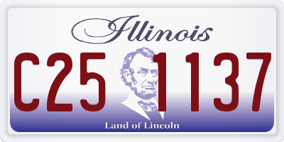 IL license plate C251137