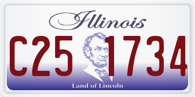 IL license plate C251734