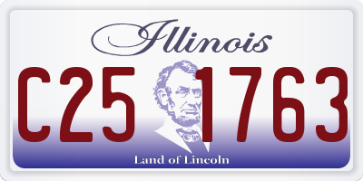 IL license plate C251763