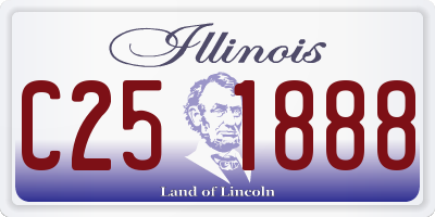 IL license plate C251888