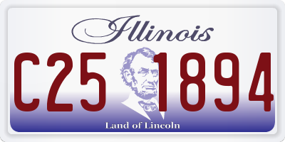 IL license plate C251894