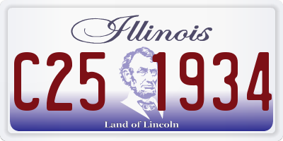 IL license plate C251934