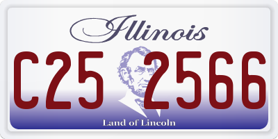 IL license plate C252566