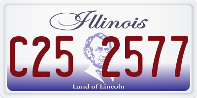 IL license plate C252577