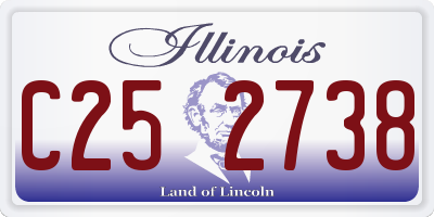 IL license plate C252738