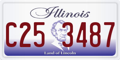 IL license plate C253487