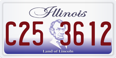 IL license plate C253612