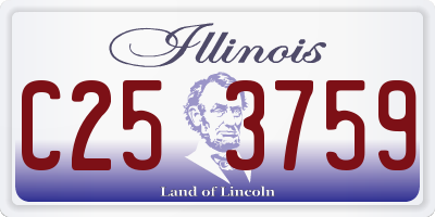 IL license plate C253759