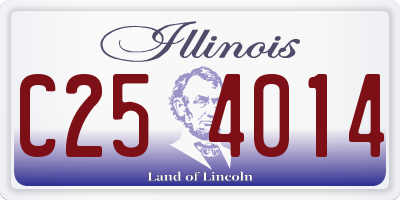 IL license plate C254014