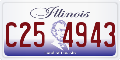 IL license plate C254943