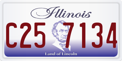 IL license plate C257134