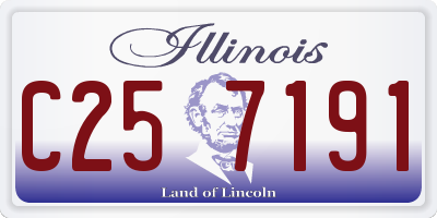 IL license plate C257191