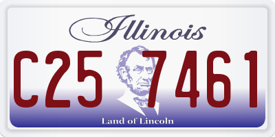 IL license plate C257461