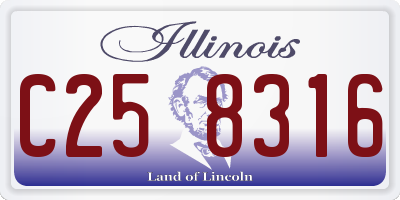 IL license plate C258316