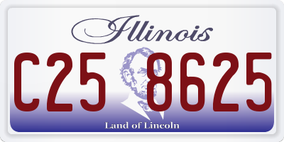 IL license plate C258625