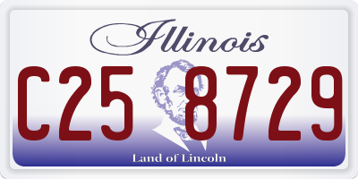 IL license plate C258729
