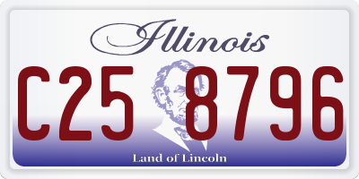 IL license plate C258796