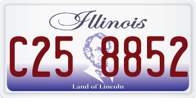 IL license plate C258852