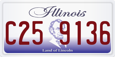 IL license plate C259136