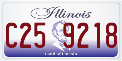 IL license plate C259218