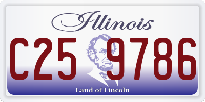 IL license plate C259786