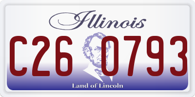 IL license plate C260793