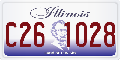 IL license plate C261028