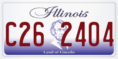 IL license plate C262404