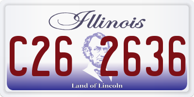 IL license plate C262636