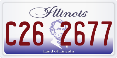 IL license plate C262677