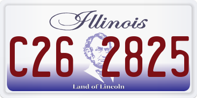 IL license plate C262825